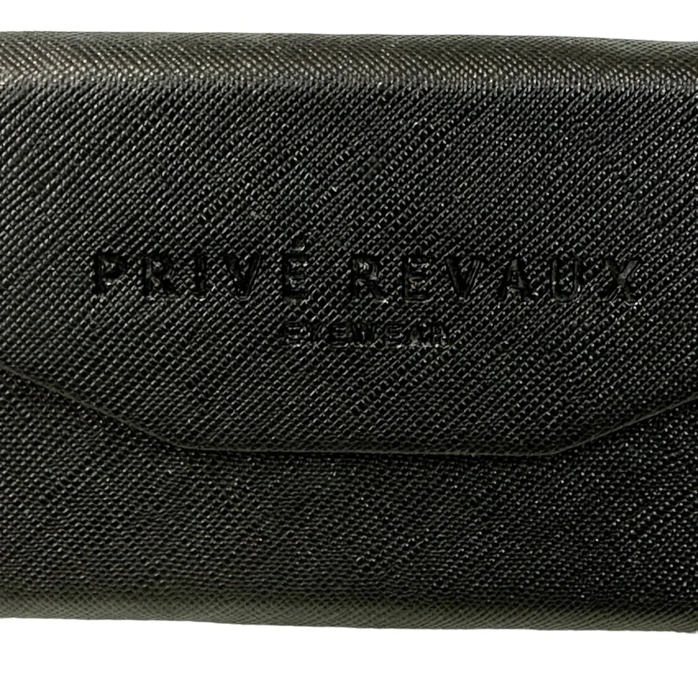 PRIVE’ Revaux Glass wear Case Magnetic Closure Black